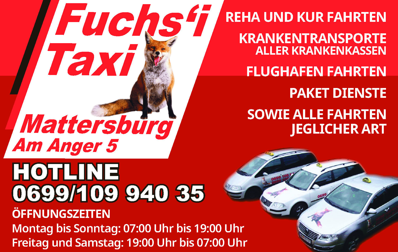 Logo Fuchsi Taxi Mattersburg GmbH